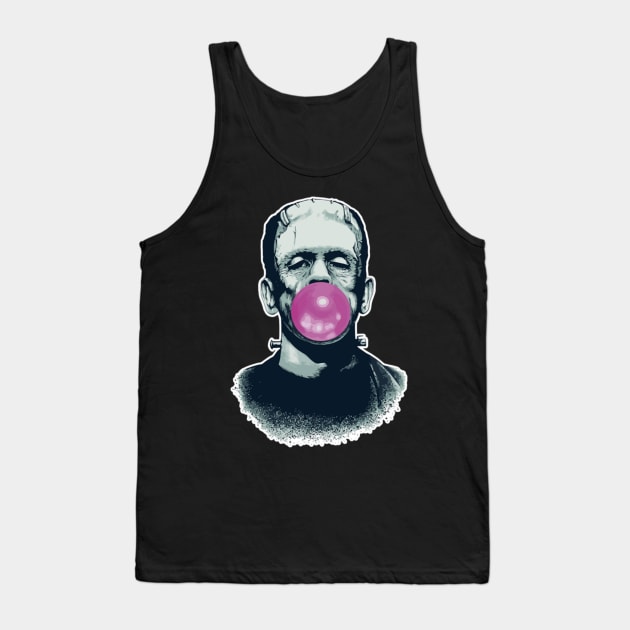 Frankenstein with chewing gum Tank Top by tzolotov